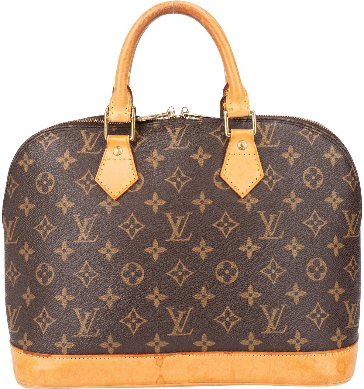 Louis Vuitton Louis Vuitton Canvas Monogram Alma PM Handbag Bruin