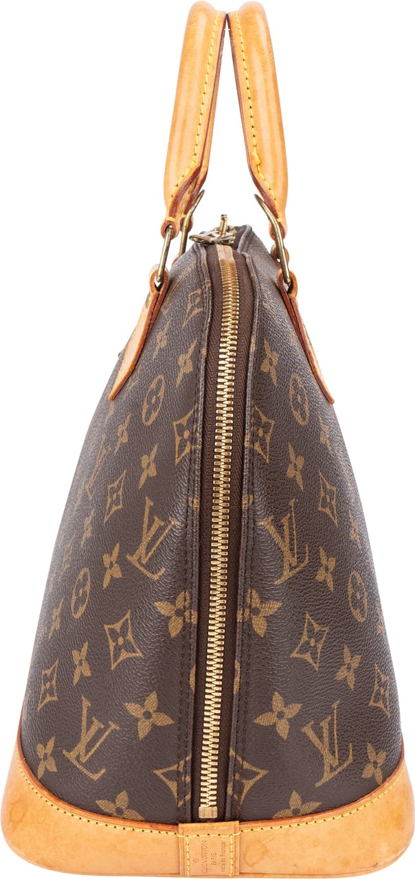 Louis Vuitton Louis Vuitton Canvas Monogram Alma PM Handbag Bruin