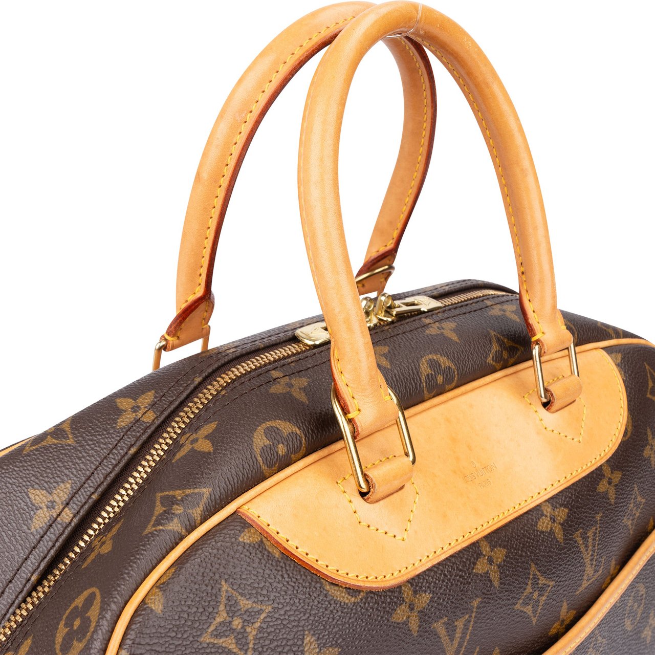 Louis Vuitton Louis Vuitton Canvas Monogram Deauville Handbag Bruin