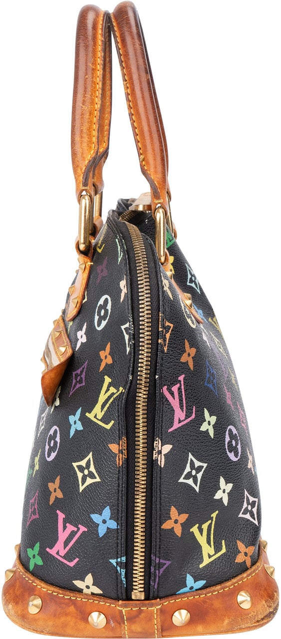 Louis Vuitton Louis Vuitton Murakami Multicolor Alma PM Handbag Zwart