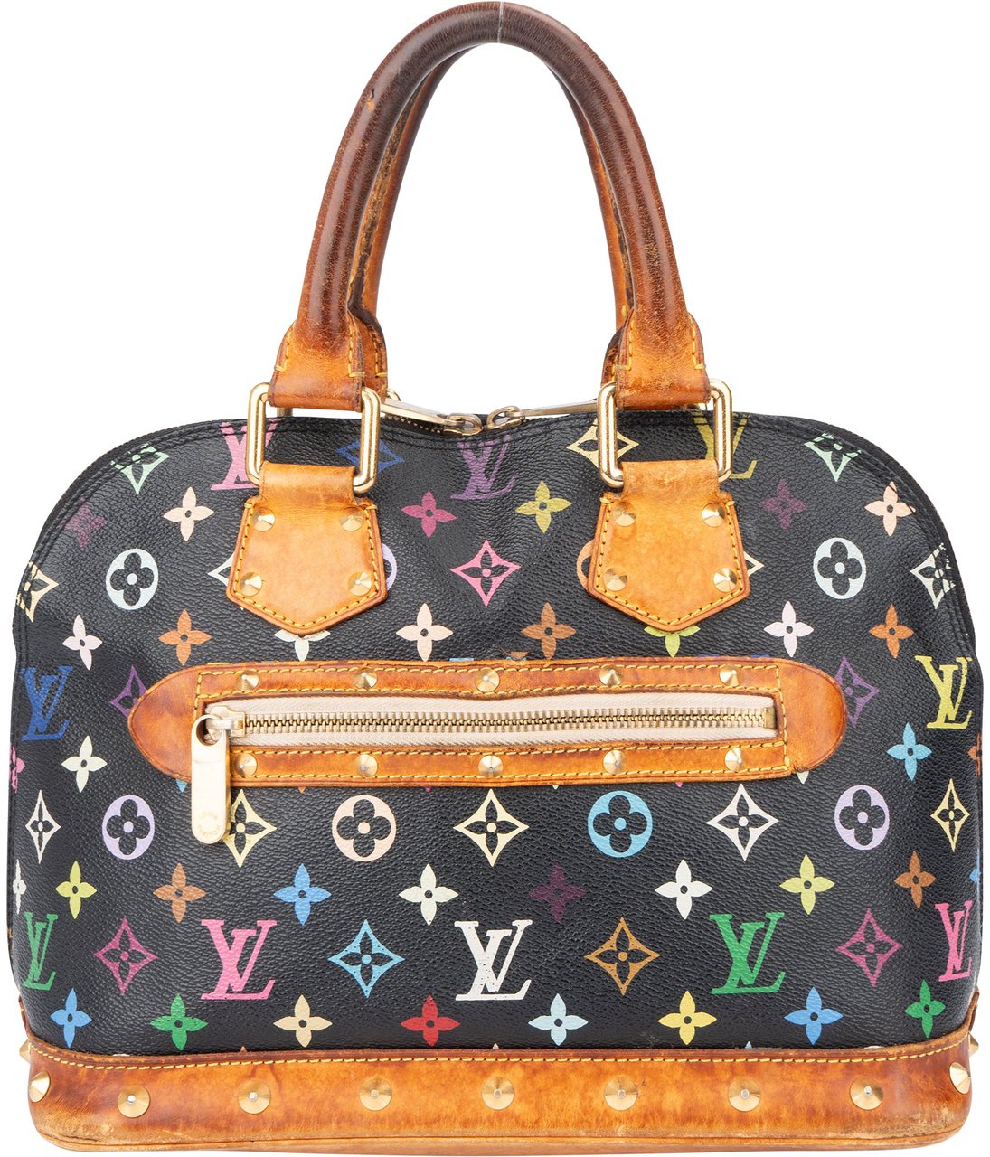 Louis Vuitton Louis Vuitton Murakami Multicolor Alma PM Handbag Zwart