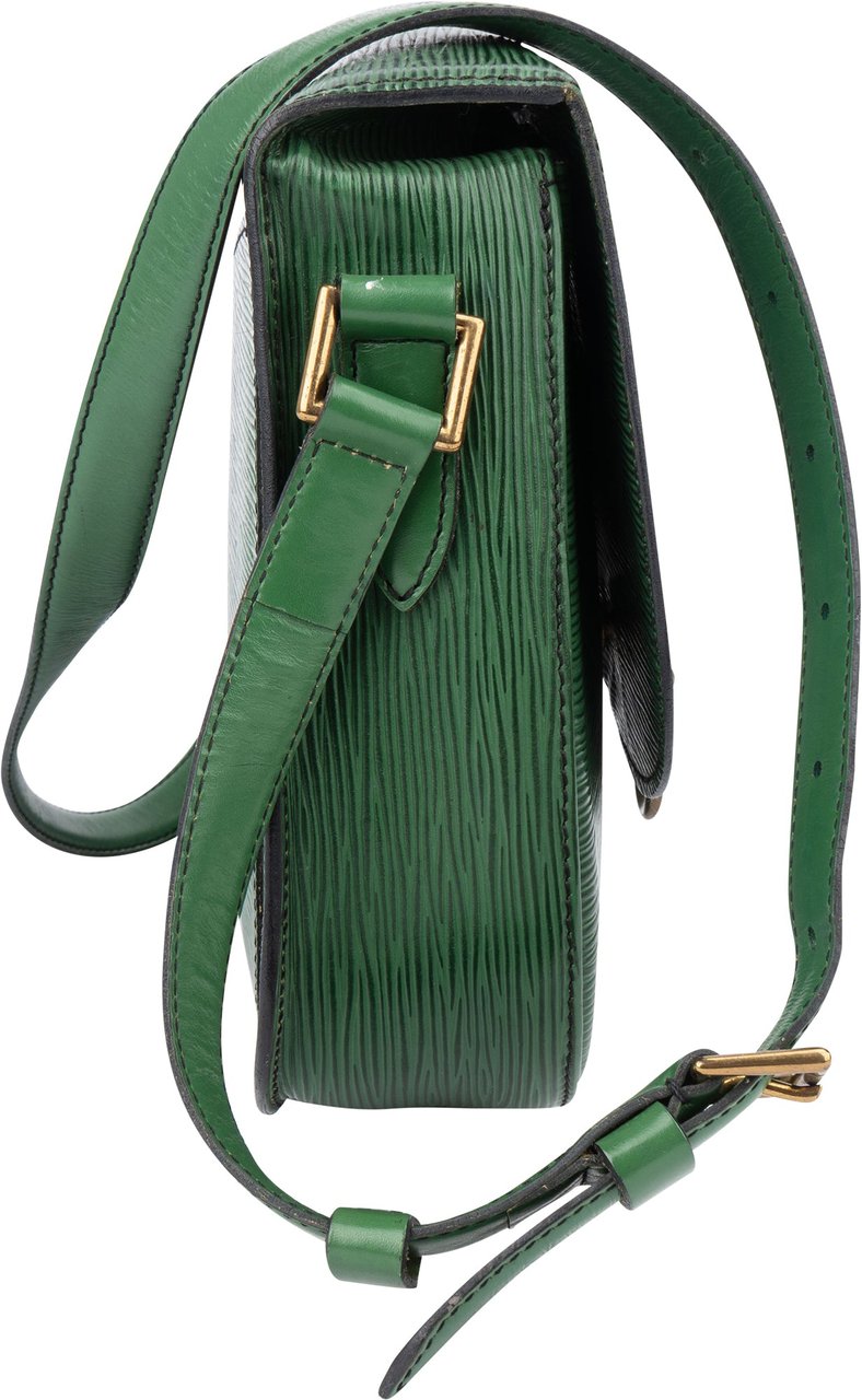 Louis Vuitton Louis Vuitton Green Epi Leather Saint Cloud GM Crossbody Bag Groen