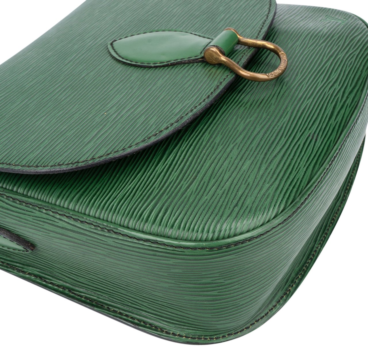 Louis Vuitton Louis Vuitton Green Epi Leather Saint Cloud GM Crossbody Bag Groen