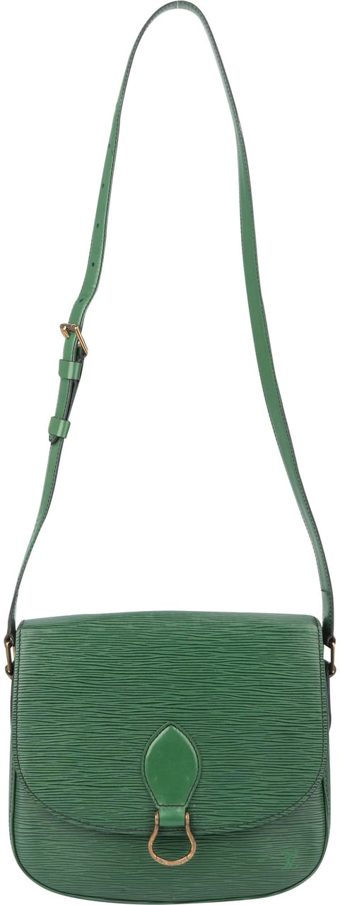 Louis Vuitton Louis Vuitton Green Epi Leather Saint Cloud GM Crossbody Bag Groen