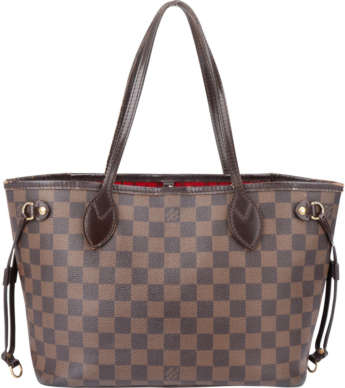 Louis Vuitton Louis Vuitton Damier Ebene Monogram Neverfull PM Handbag Bruin