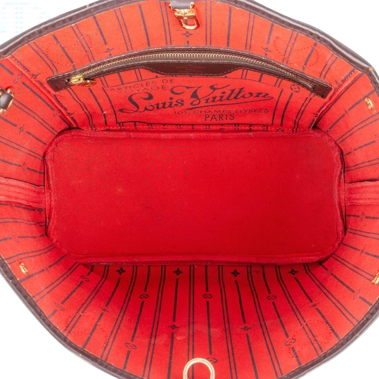 Louis Vuitton Louis Vuitton Damier Ebene Monogram Neverfull PM Handbag Bruin