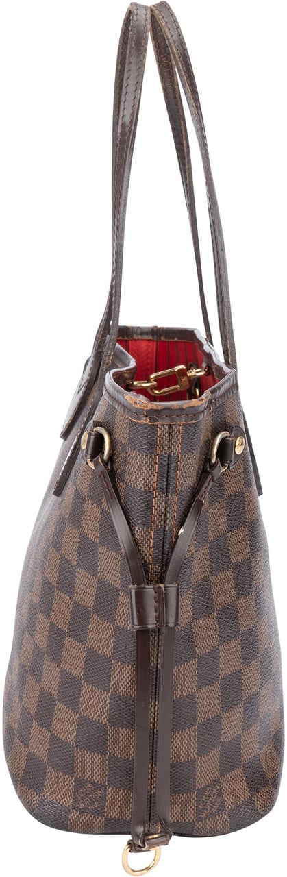 Louis Vuitton Louis Vuitton Damier Ebene Monogram Neverfull PM Handbag Bruin