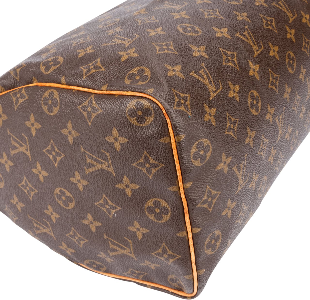 Louis Vuitton Louis Vuitton Canvas Monogram Speedy 35 Handbag Bruin