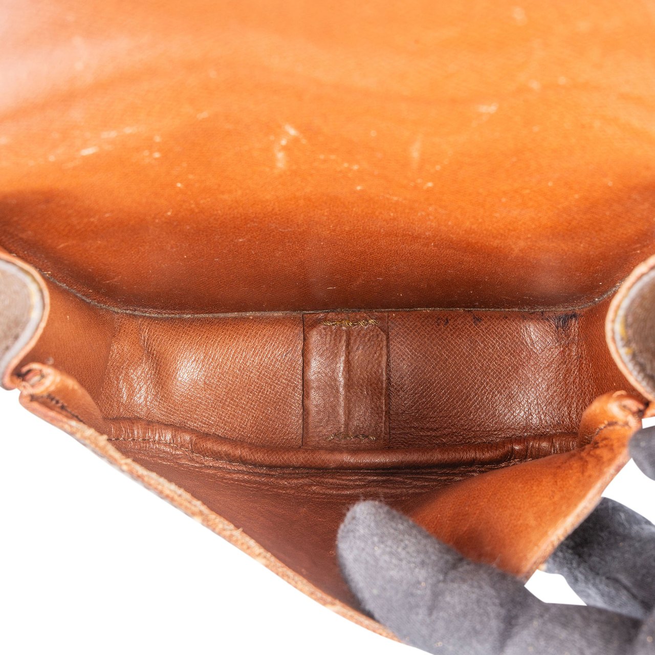 Louis Vuitton Canvas Monogram Cartouchiere PM Crossbody Bag Bruin
