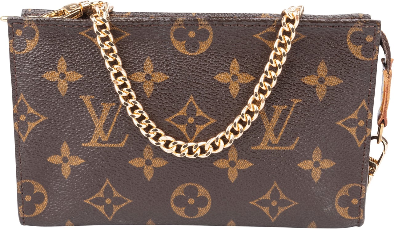Louis Vuitton Louis Vuitton Canvas Monogram Bucket Pochette Accessoire Shoulder Bag Bruin