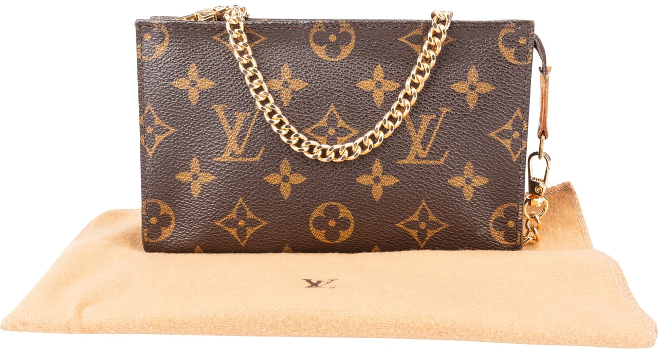 Louis Vuitton Louis Vuitton Canvas Monogram Bucket Pochette Accessoire Shoulder Bag Bruin