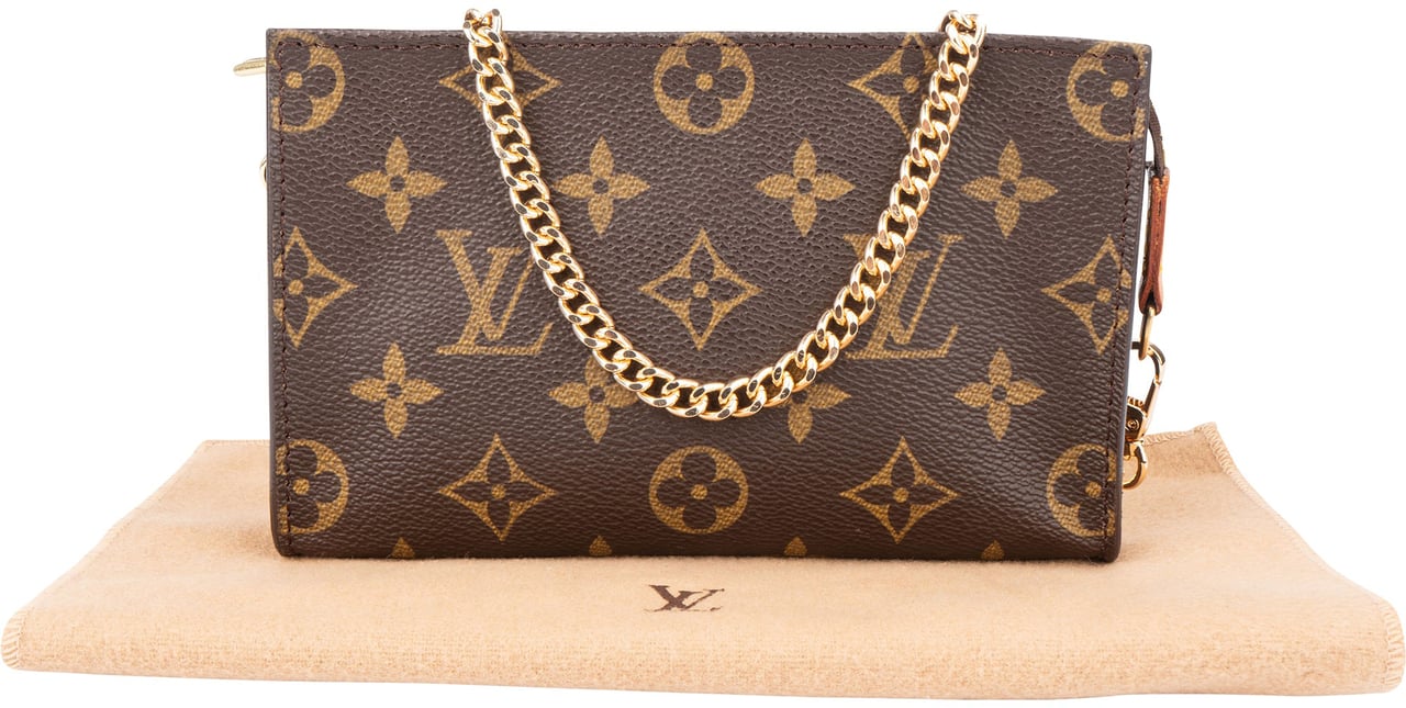 Louis Vuitton Louis Vuitton Canvas Monogram Bucket Pochette Accessoire Shoulder Bag Bruin