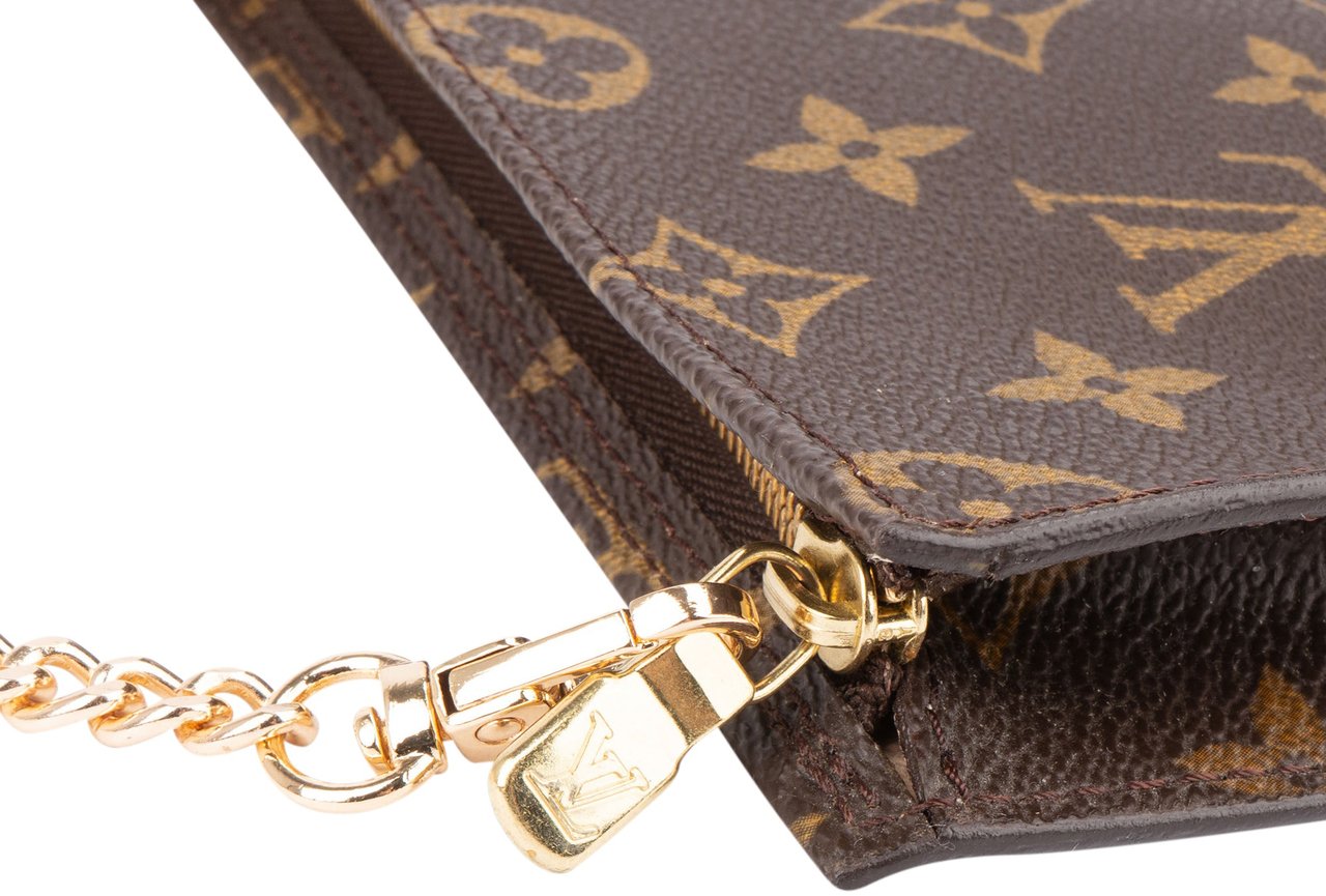 Louis Vuitton Louis Vuitton Canvas Monogram Bucket Pochette Accessoire Shoulder Bag Bruin