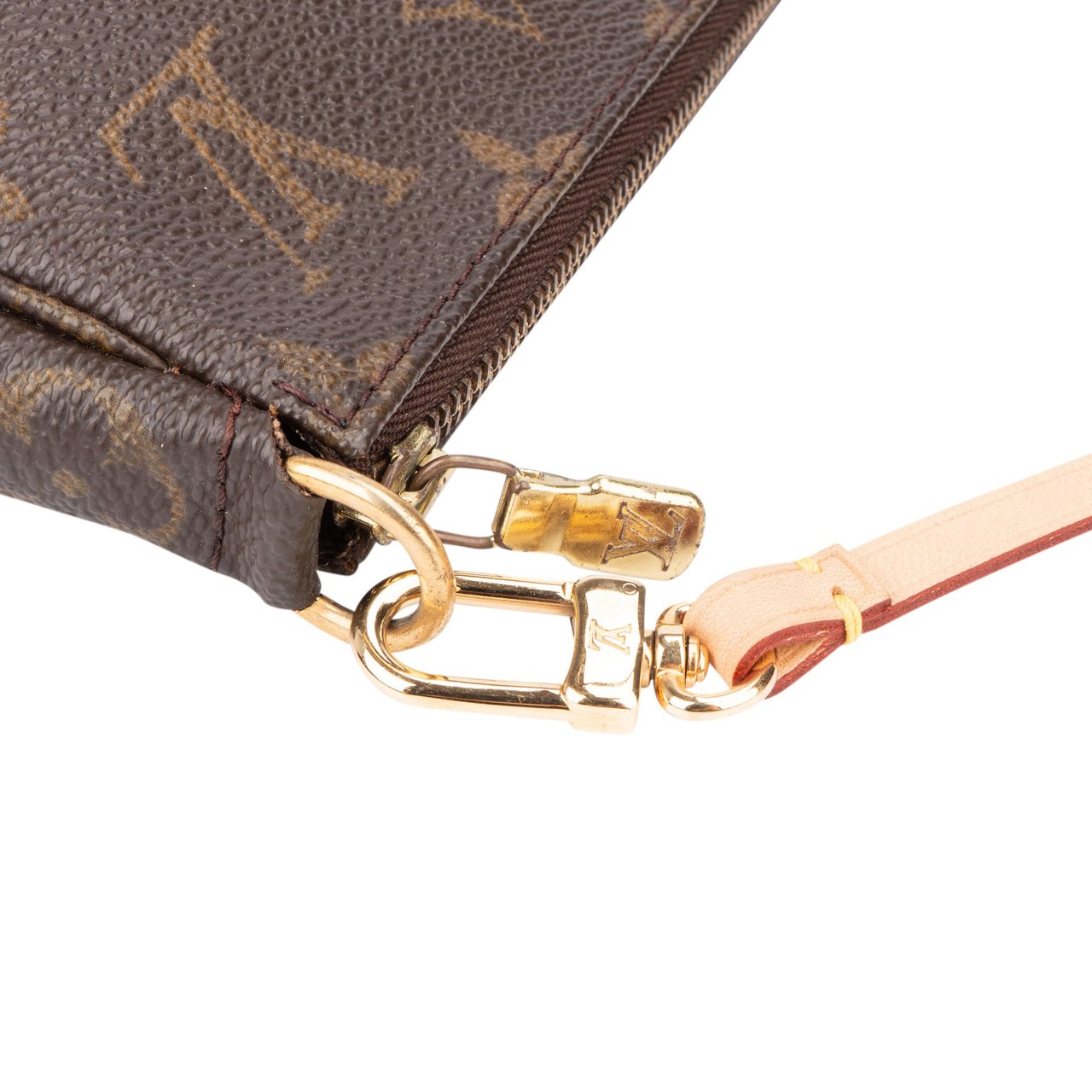 Louis Vuitton Louis Vuitton Canvas Monogram Pochette Accessoire Handbag Bruin
