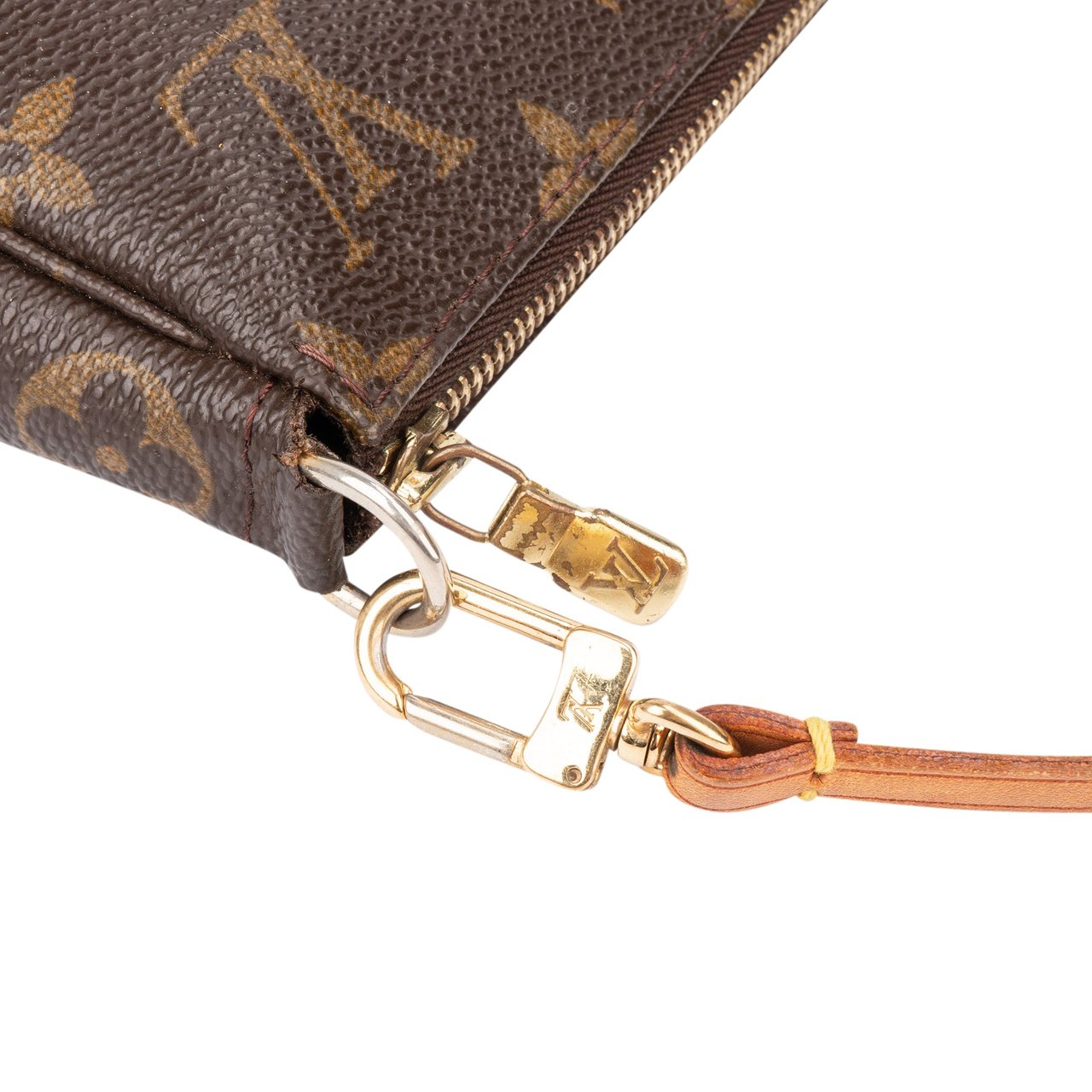 Louis Vuitton Louis Vuitton Canvas Monogram Pochette Accessoire Handbag Bruin