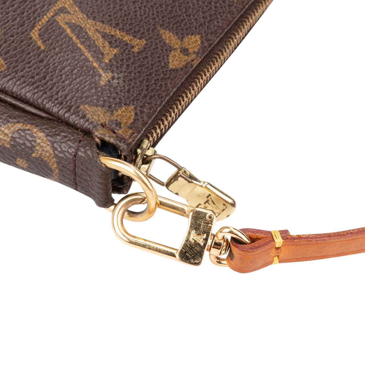Louis Vuitton Louis Vuitton Canvas Monogram Pochette Accessoire Handbag Bruin