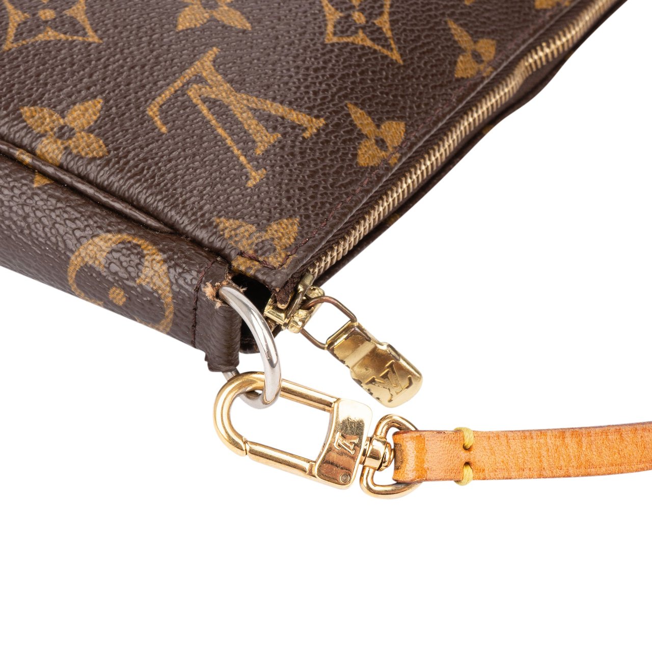 Louis Vuitton Louis Vuitton Canvas Monogram Pochette Accessoire Handbag Bruin