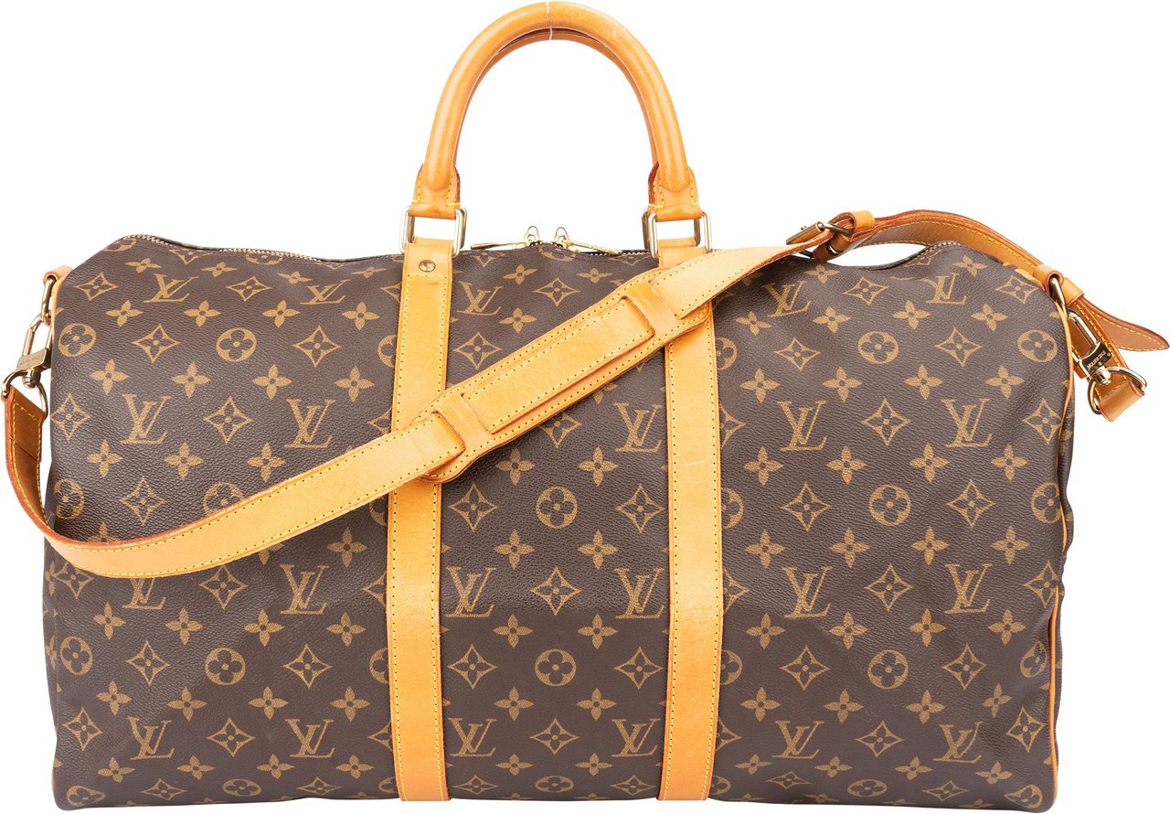 Louis Vuitton Louis Vuitton Canvas Monogram Keepall 50 Bandouliere Bruin