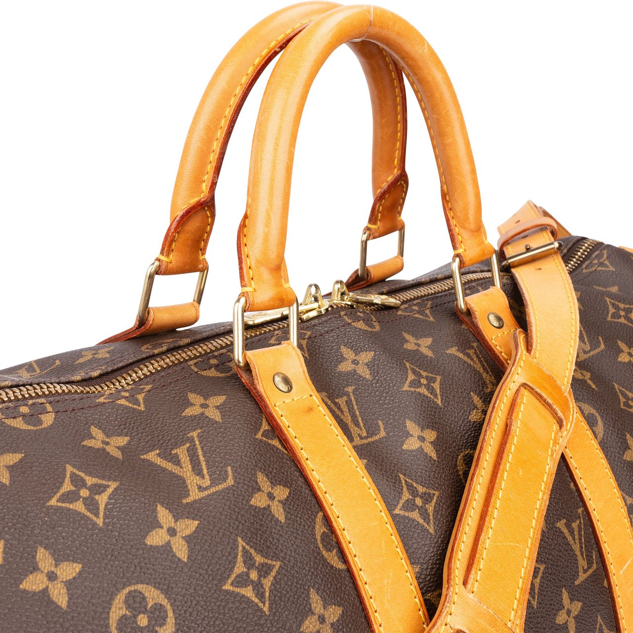 Louis Vuitton Louis Vuitton Canvas Monogram Keepall 50 Bandouliere Bruin