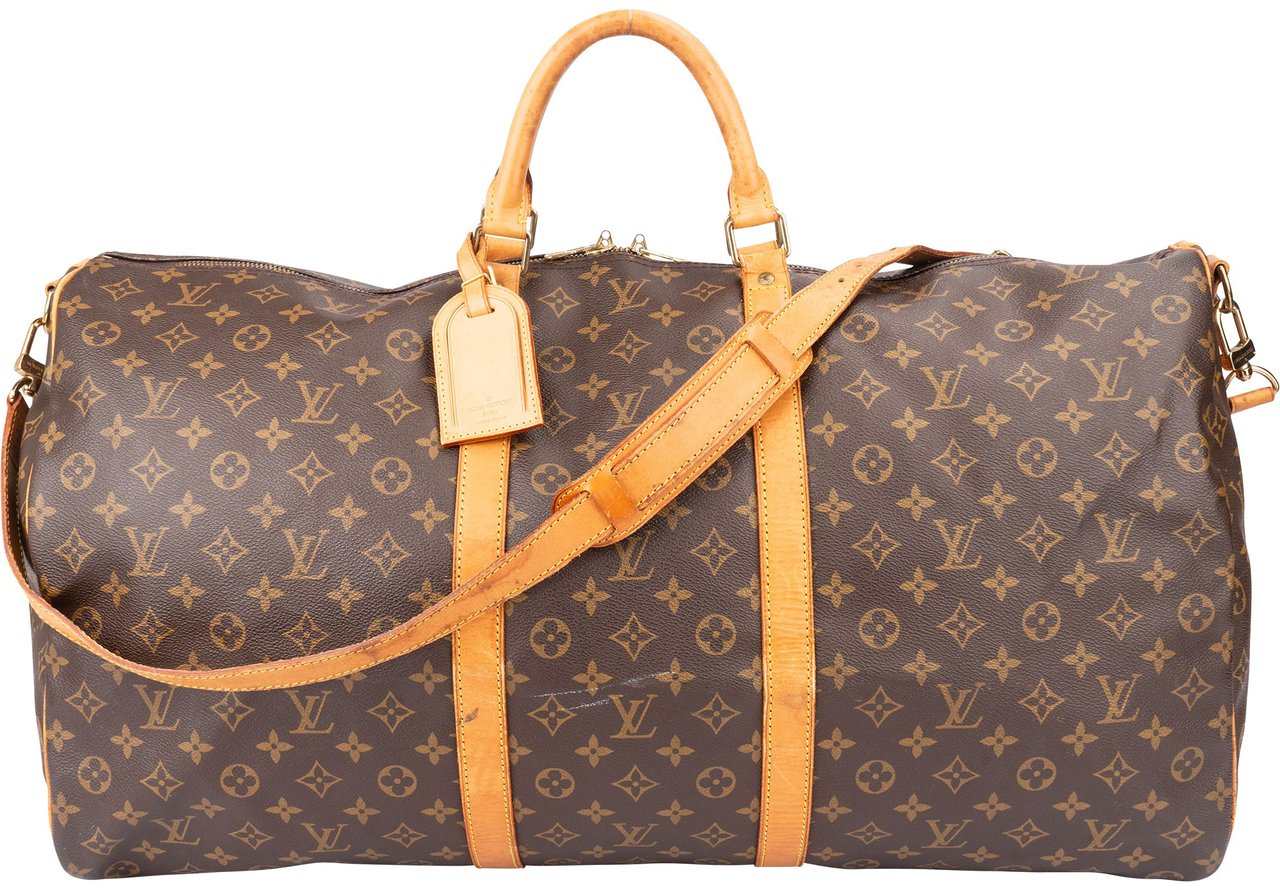 Louis Vuitton Louis Vuitton Canvas Monogram Keepall 60 Bandouliere Bruin