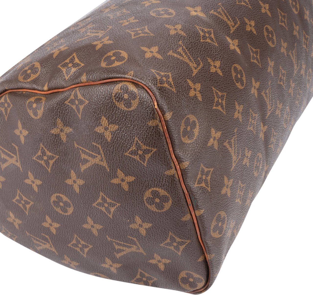 Louis Vuitton Louis Vuitton Canvas Monogram Speedy 35 Handbag Bruin