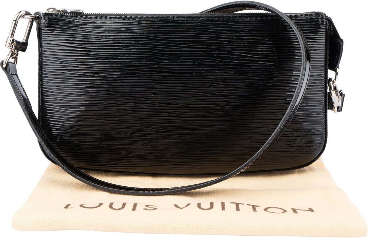 Louis Vuitton Louis Vuitton Noir Electric Epi Leather NM Pochette Accessoire Crossbody Bag Zwart