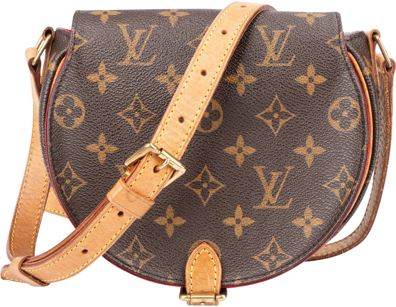 Louis Vuitton Louis Vuitton Canvas Monogram Tambourine Crossbody Bag Bruin