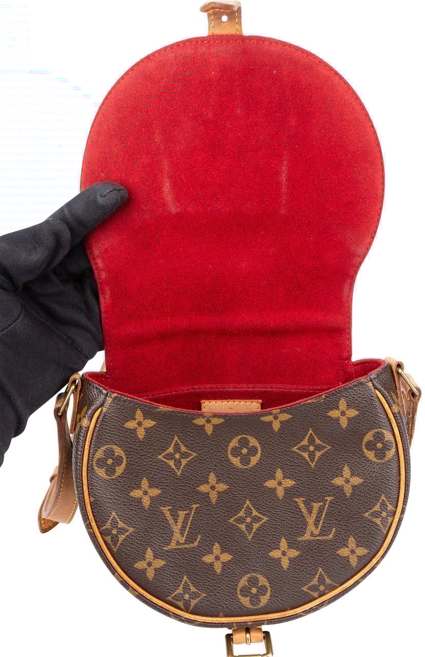 Louis Vuitton Louis Vuitton Canvas Monogram Tambourine Crossbody Bag Bruin