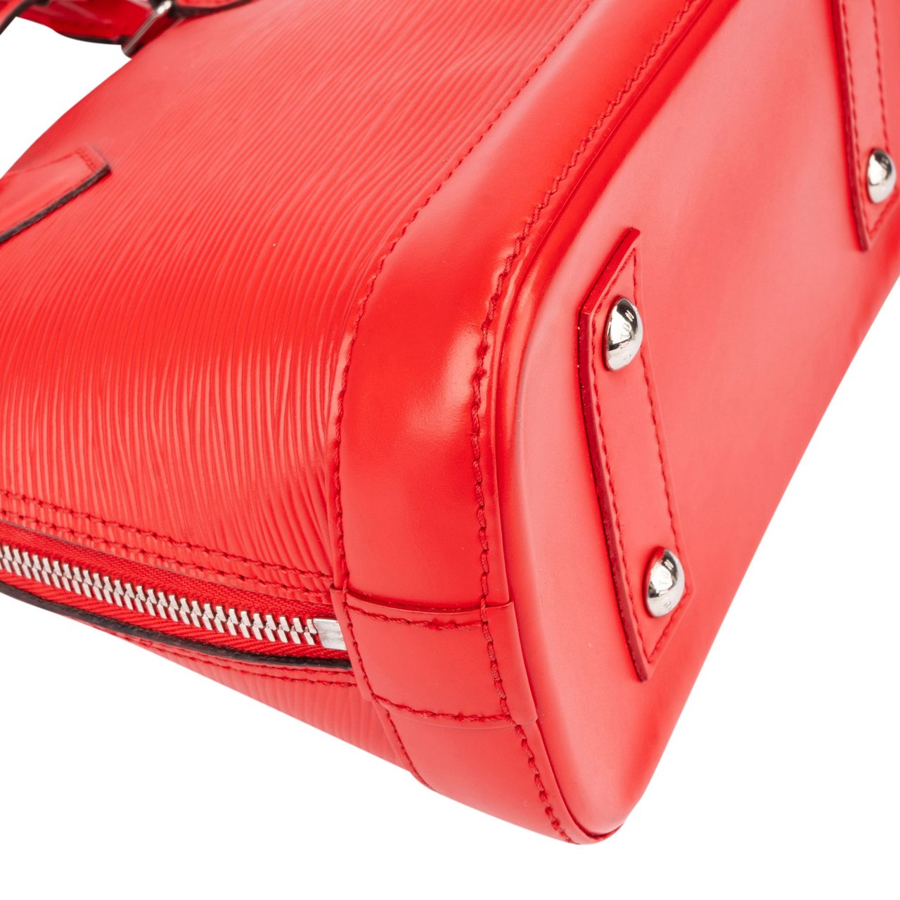 Louis Vuitton Rouge Epi Leather Alma BB Handbag Rood