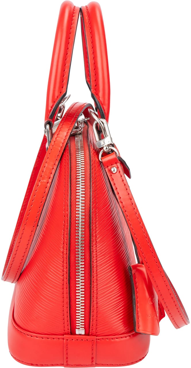 Louis Vuitton Rouge Epi Leather Alma BB Handbag Rood