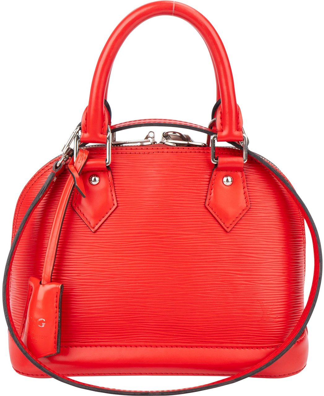 Louis Vuitton Rouge Epi Leather Alma BB Handbag Rood