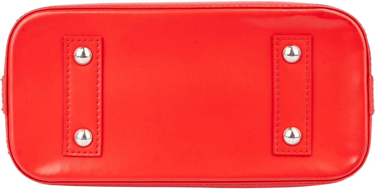 Louis Vuitton Rouge Epi Leather Alma BB Handbag Rood