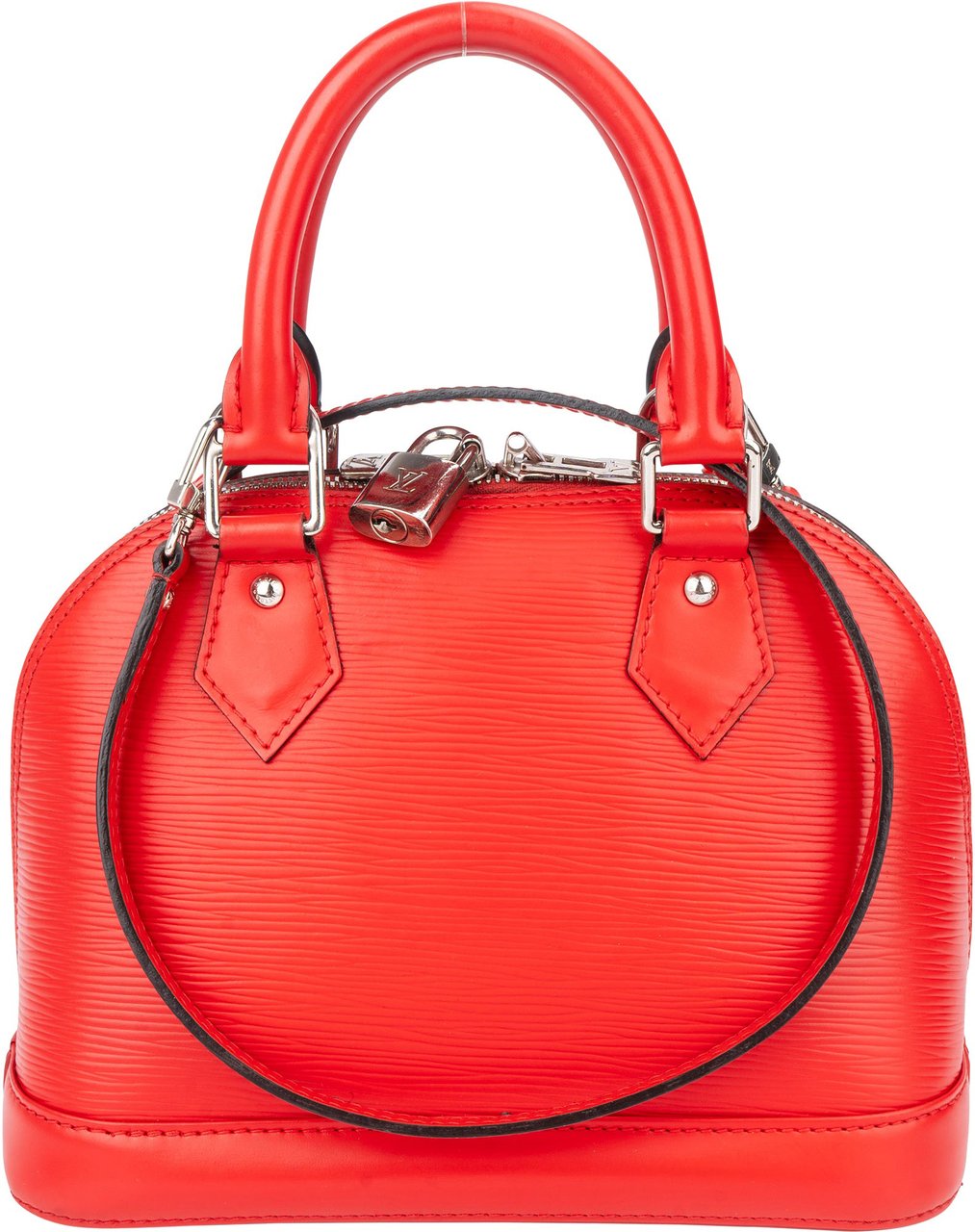 Louis Vuitton Rouge Epi Leather Alma BB Handbag Rood