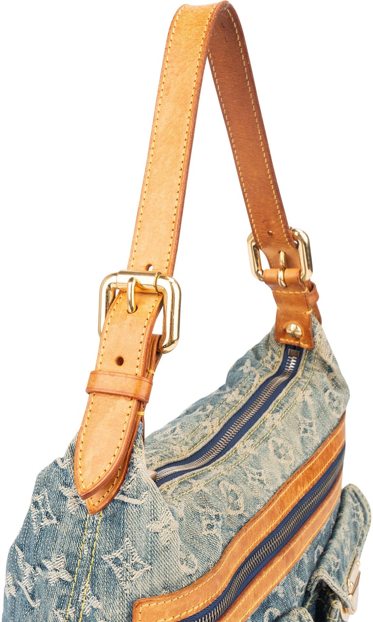 Louis Vuitton Louis Vuitton Denim Monogram Baggy PM Shoulder Bag Blauw