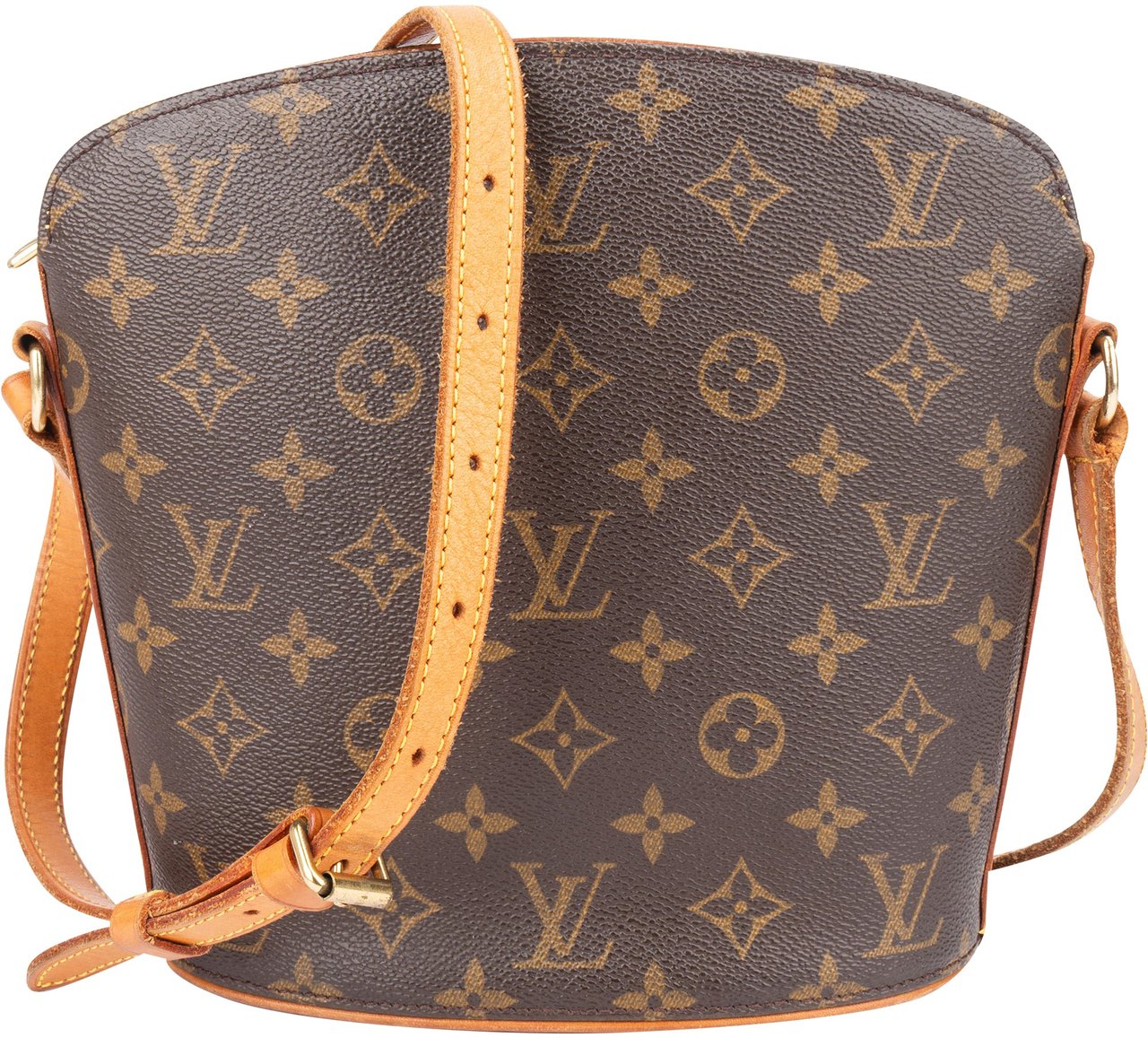 Louis Vuitton Louis Vuitton Canvas Monogram Drouot Crossbody Bag Bruin