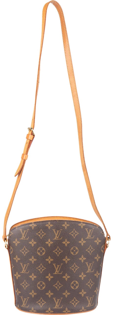 Louis Vuitton Louis Vuitton Canvas Monogram Drouot Crossbody Bag Bruin