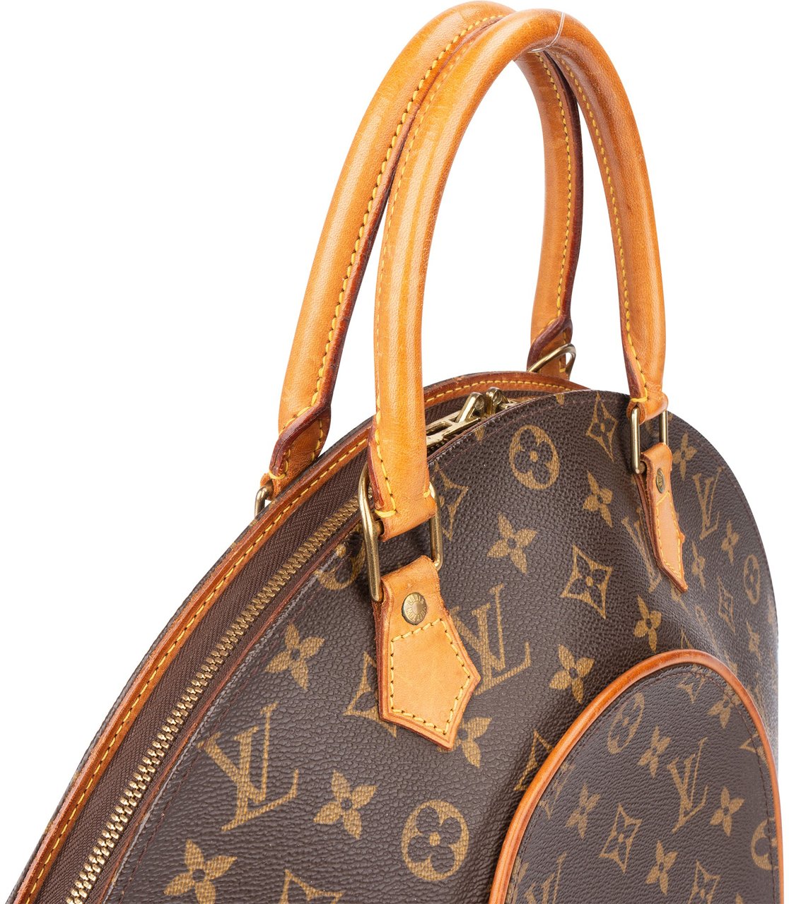 Louis Vuitton Louis Vuitton Canvas Monogram Ellipse MM Handbag Bruin