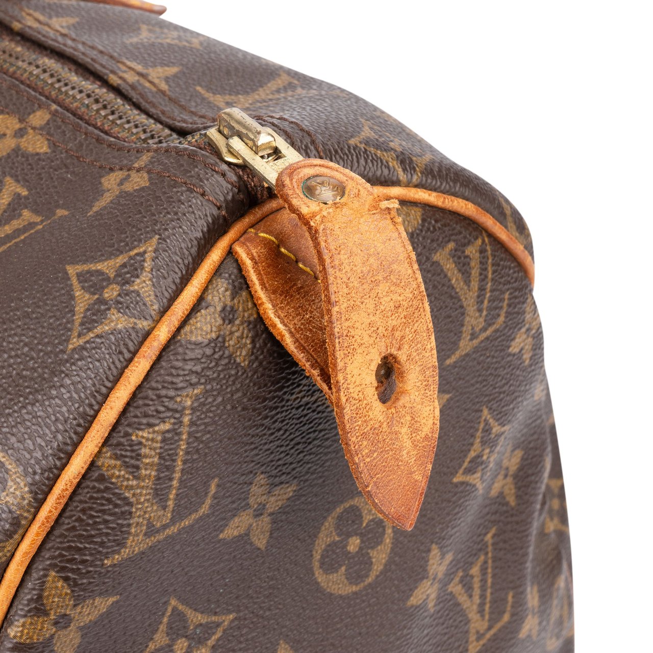 Louis Vuitton Louis Vuitton Canvas Monogram Speedy 40 Handbag Bruin