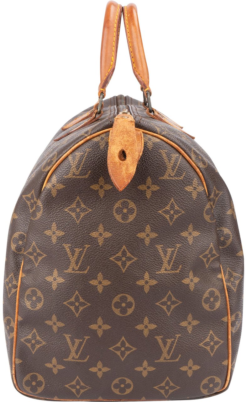 Louis Vuitton Louis Vuitton Canvas Monogram Speedy 40 Handbag Bruin