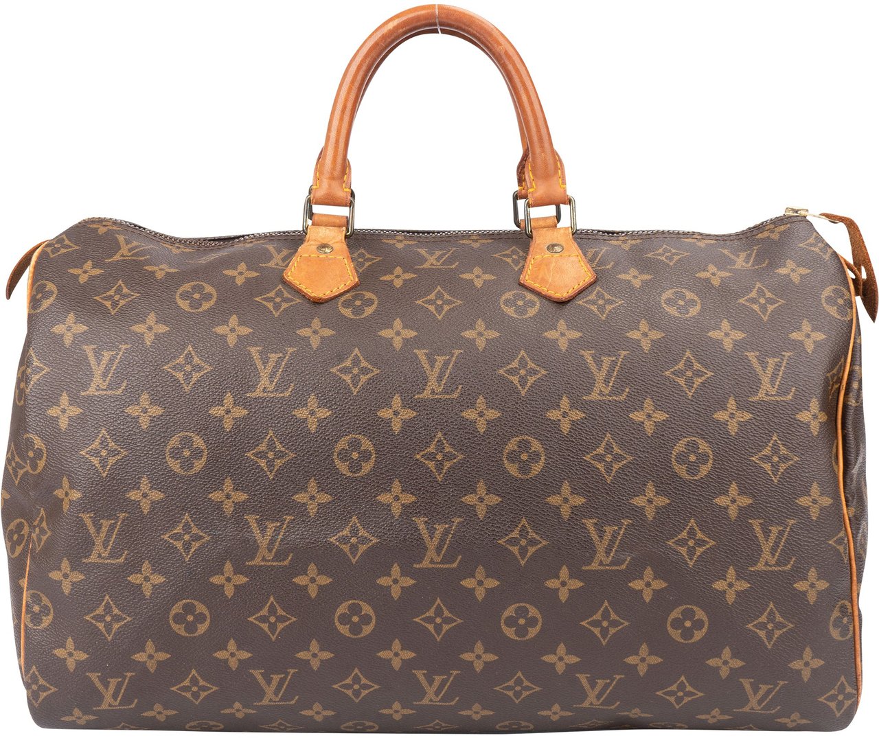 Louis Vuitton Louis Vuitton Canvas Monogram Speedy 40 Handbag Bruin
