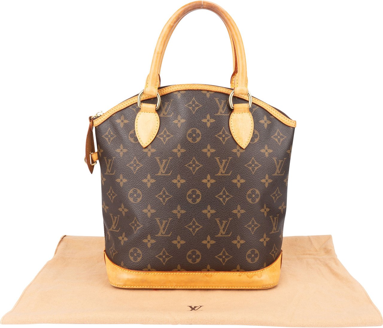 Louis Vuitton Louis Vuitton Canvas Monogram Lockit PM Handbag Bruin