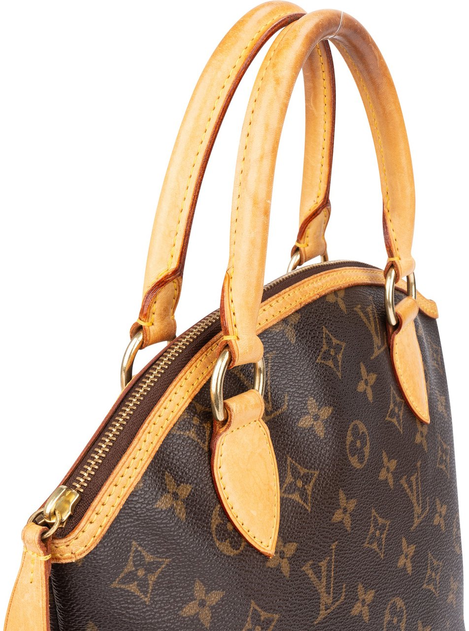 Louis Vuitton Louis Vuitton Canvas Monogram Lockit PM Handbag Bruin