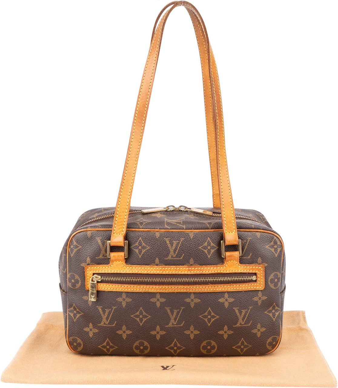 Louis Vuitton Louis Vuitton Canvas Monogram Cite MM Shoulder Bag Bruin