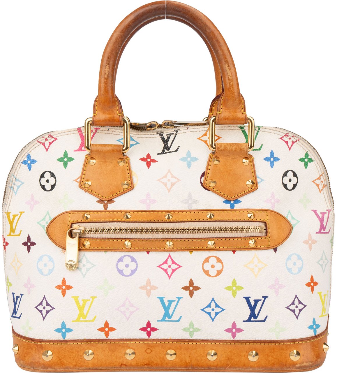 Louis Vuitton Murakami Multicolor Alma PM Handbag Wit