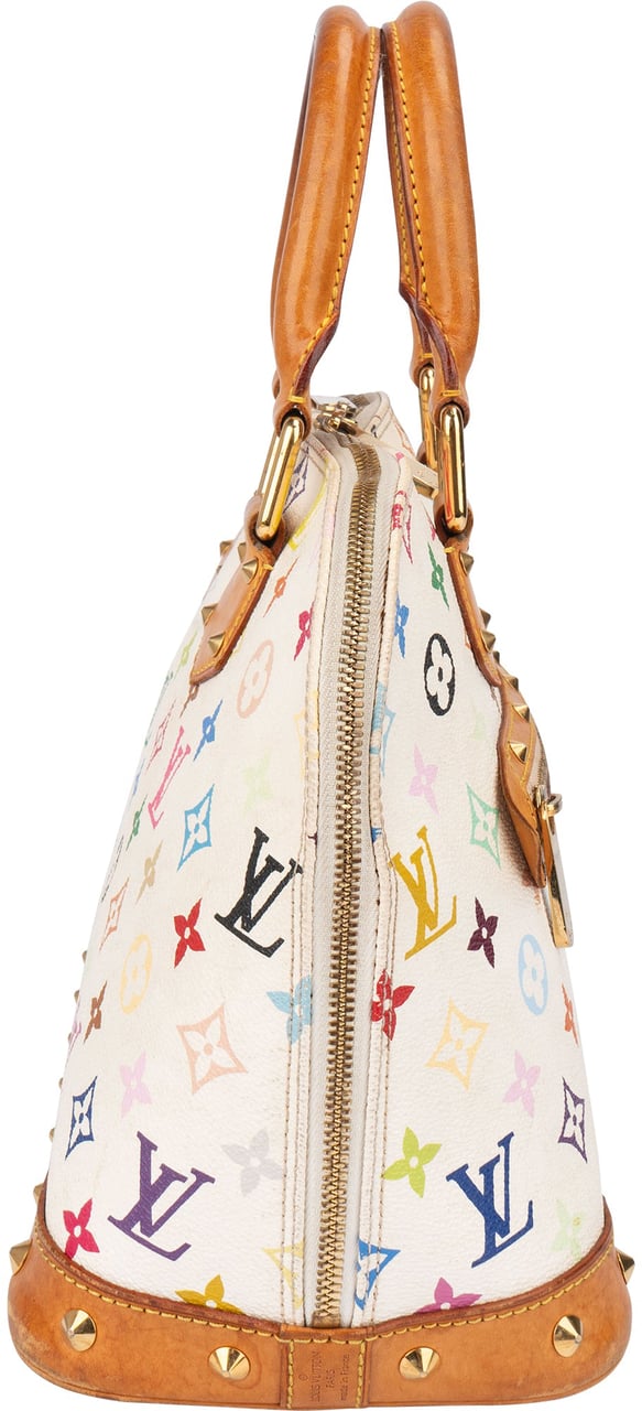 Louis Vuitton Murakami Multicolor Alma PM Handbag Wit