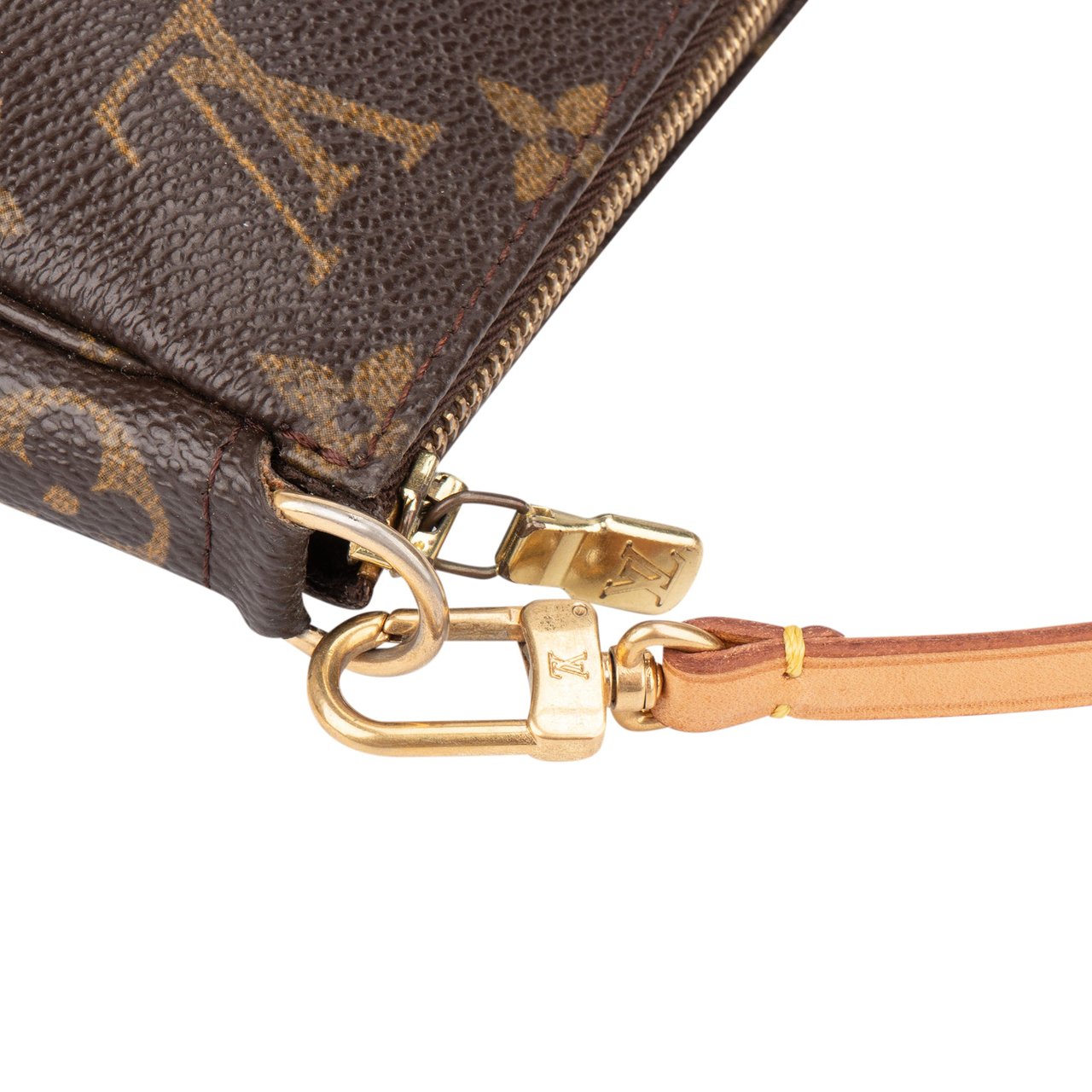 Louis Vuitton Louis Vuitton Canvas Monogram Pochette Accessoire Handbag Bruin