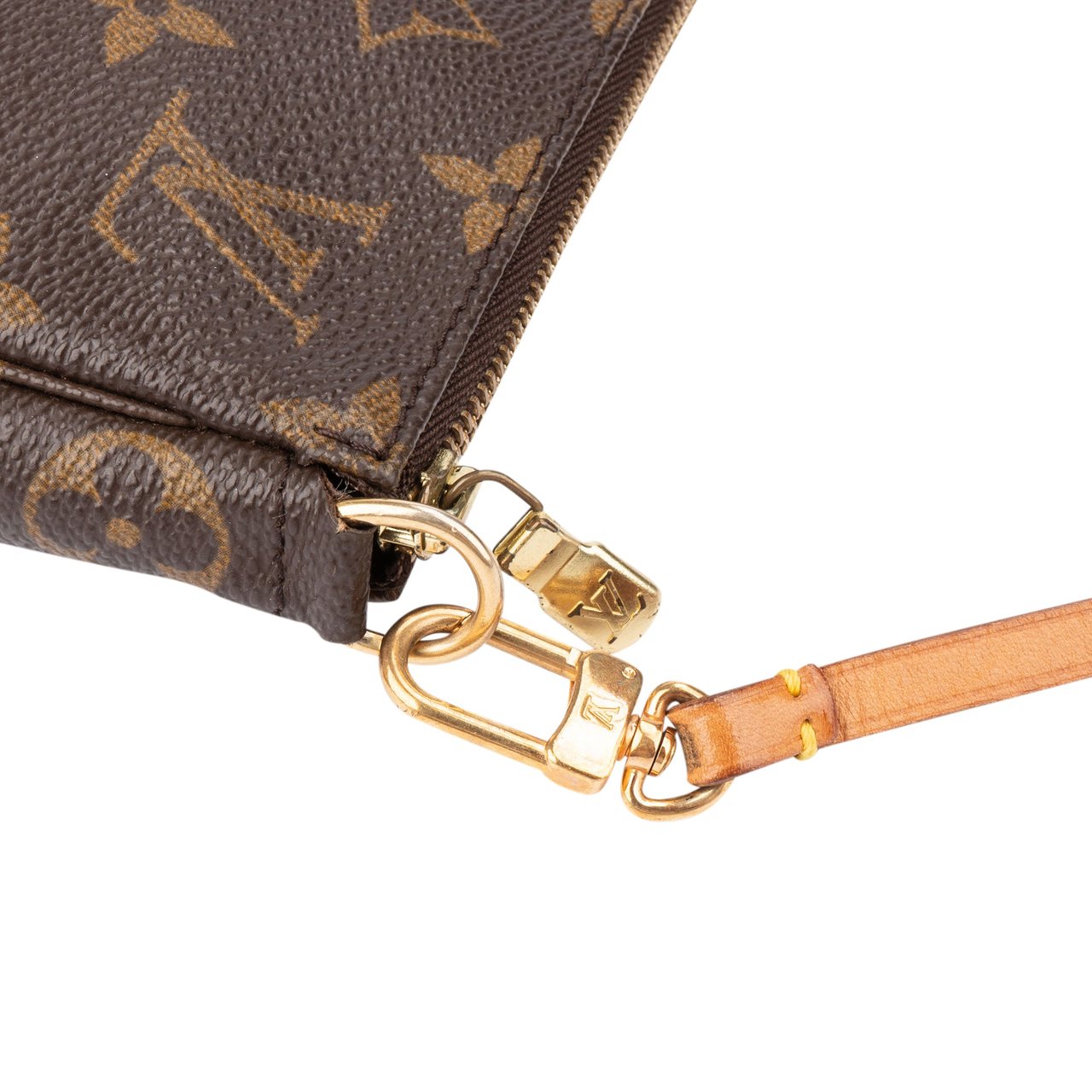 Louis Vuitton Louis Vuitton Canvas Monogram Pochette Accessoire Handbag Bruin