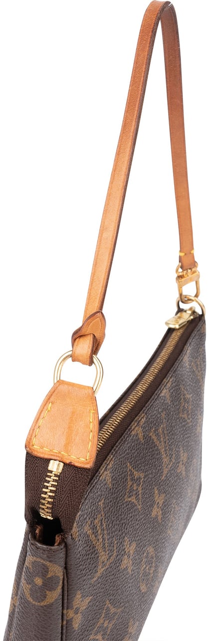 Louis Vuitton Louis Vuitton Canvas Monogram Pochette Accessoire Handbag Bruin