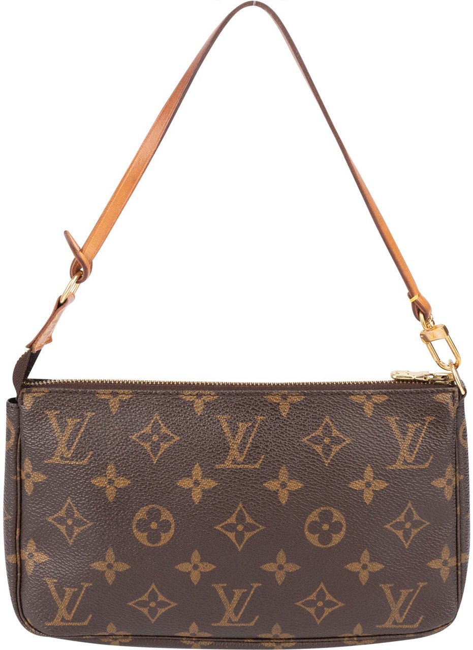 Louis Vuitton Louis Vuitton Canvas Monogram Pochette Accessoire Handbag Bruin