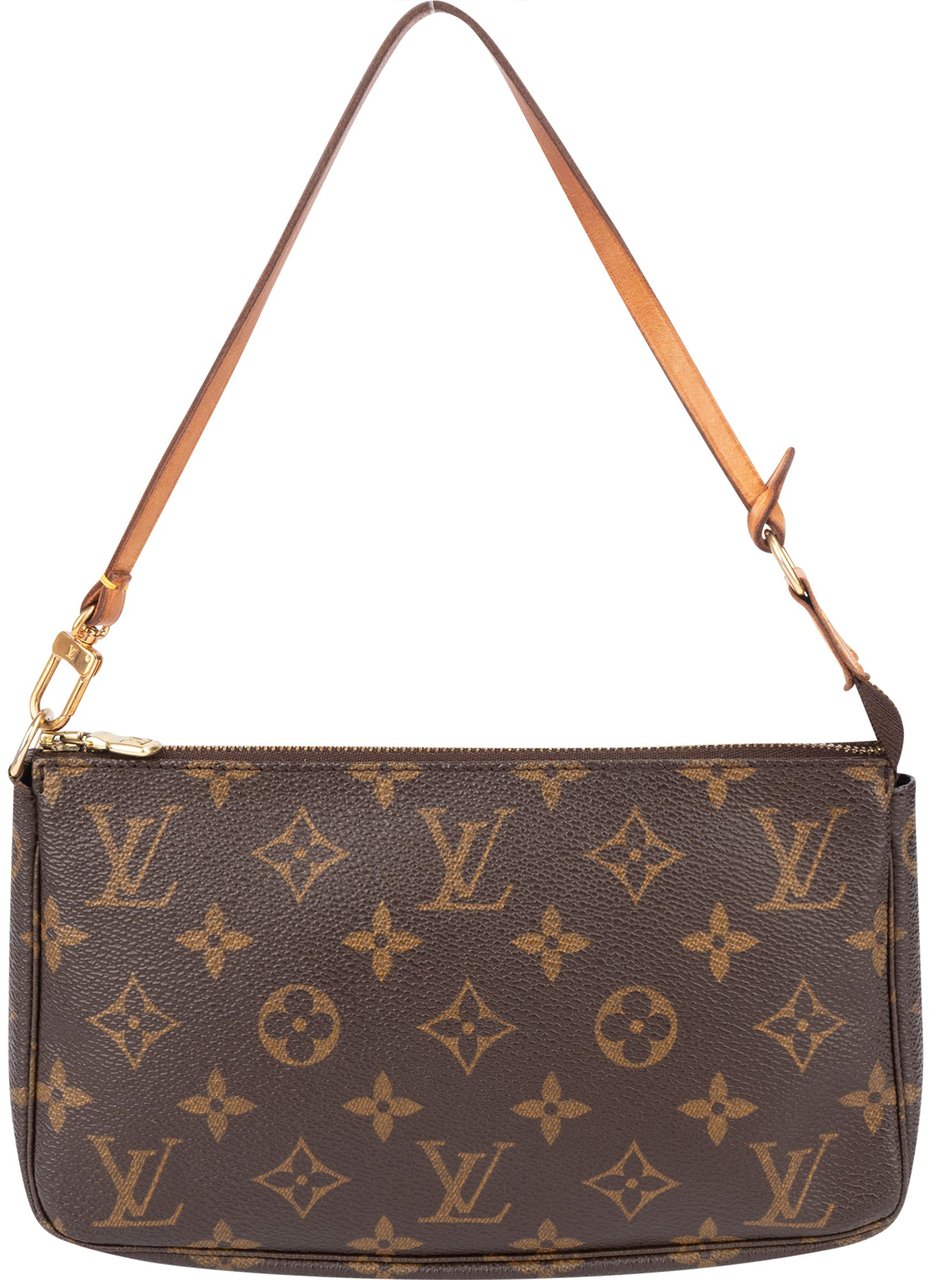 Louis Vuitton Louis Vuitton Canvas Monogram Pochette Accessoire Handbag Bruin